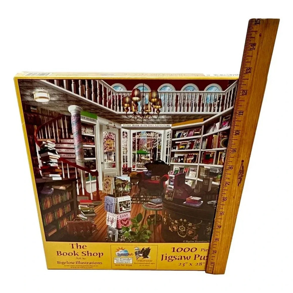 Sunsout Book Shop Jig Saw Puzzle 1000 pieces Delightful New - Picture 7 of 7
